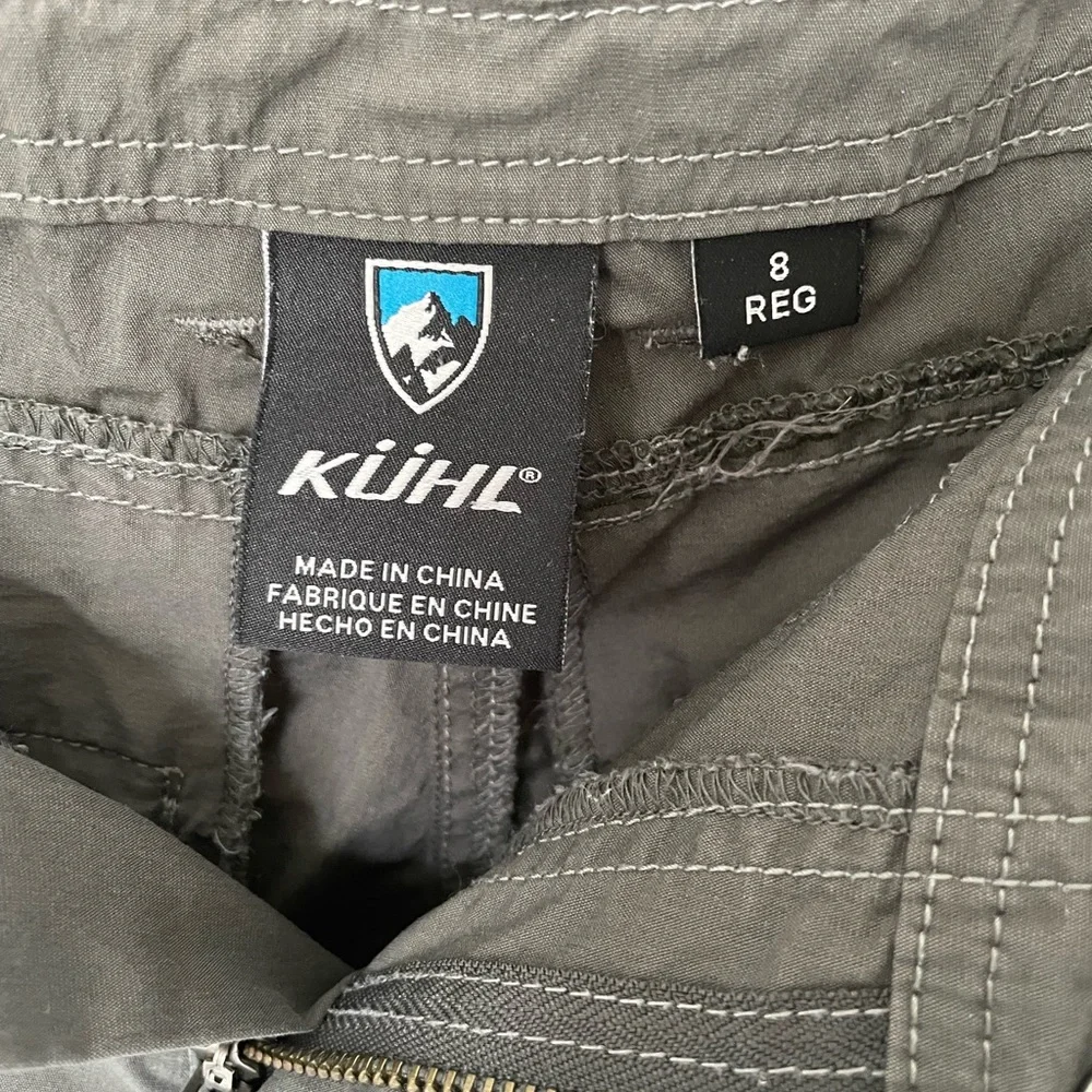 Kuhl Women's Green Convertible Roll-up Hiking or Trail Straight Leg Pants Size 8 - Picture 2 of 7